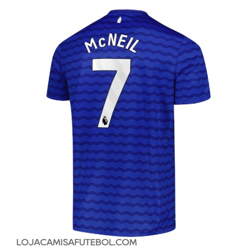 Camisa de Futebol Everton Dwight McNeil #7 Equipamento Principal 2025-26 Manga Curta